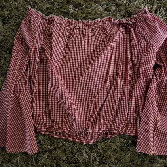 FOREVER 21 Plaid crop top - Picture 3 of 3